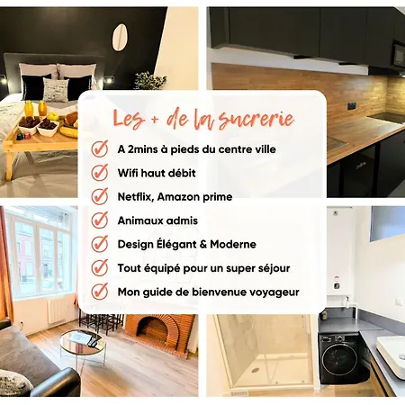 La Sucrerie - Charme Industriel Rdc 아파트 아브빌르